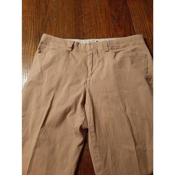 Size 6 Magellan Outdoors Khaki Tan Pants with Pockets and Belt Loops Mid Rise - Picture 2 of 4